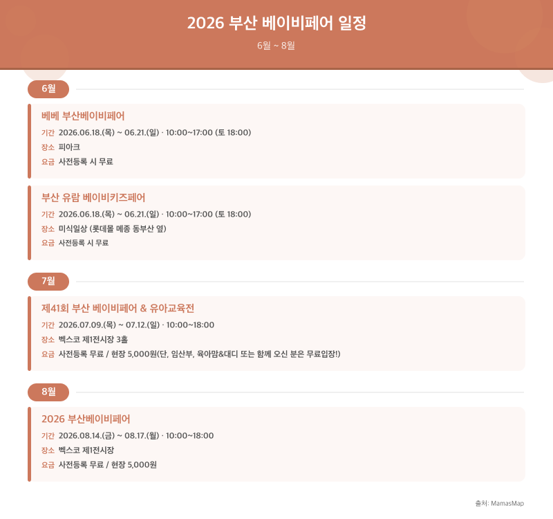 2026 부산 베이비페어 일정 안내