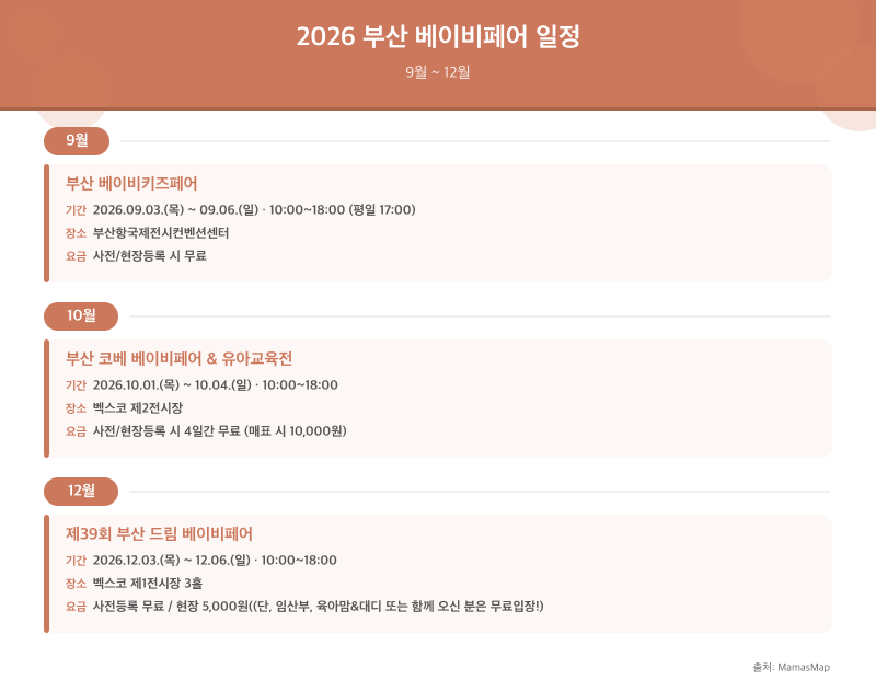 부산 베이비페어 방문 정보 안내
